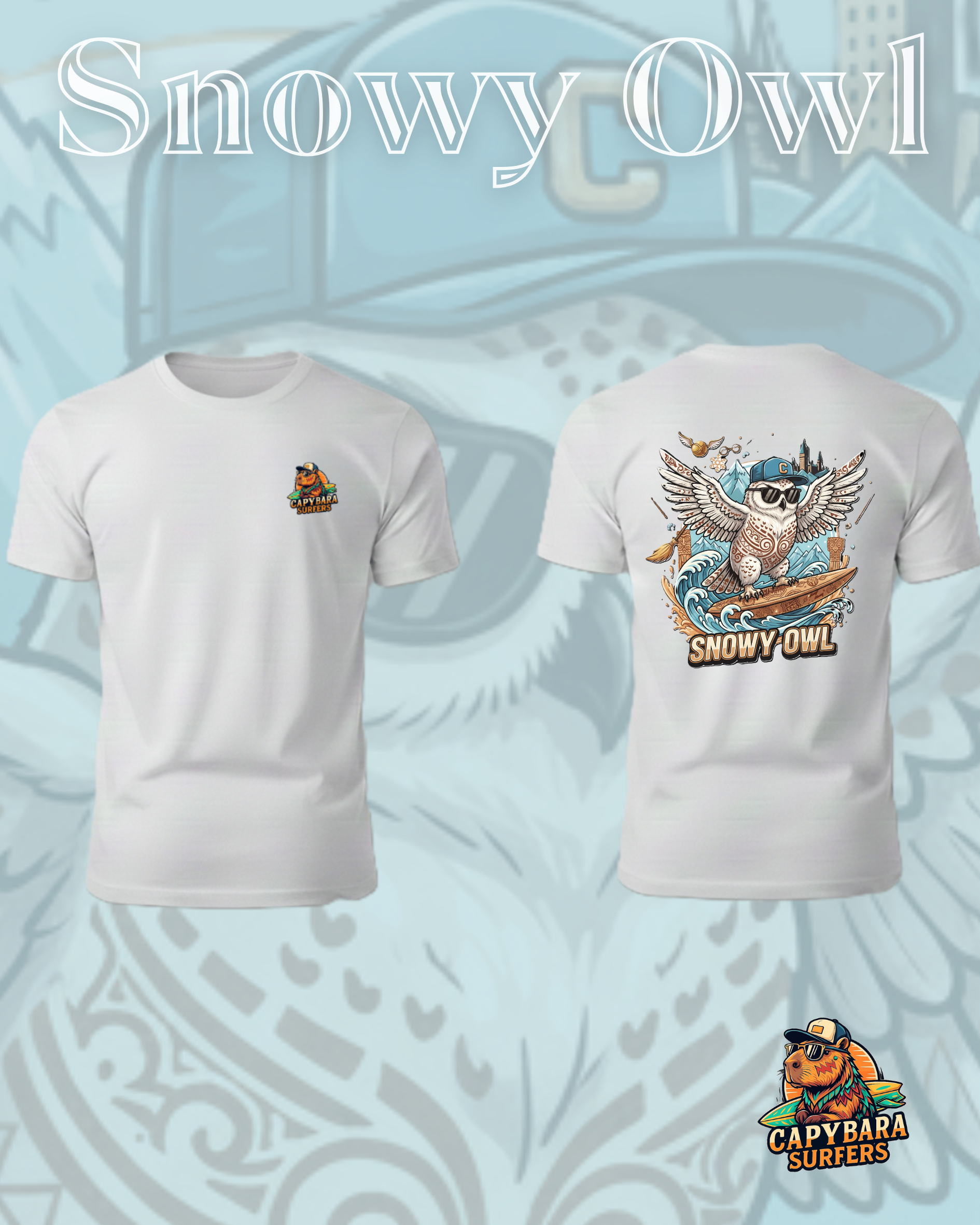 T-Shirt Original Capybara Surfers ® - SNOWY OWN
