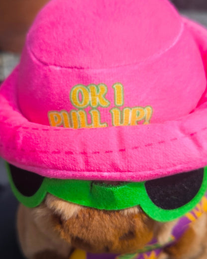 Peluche Mascotte Capybara Surfers - OK I Pull Up
