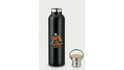 Borraccia Thermos Original Capybara Surfers ® – Black Edition (750 ml)