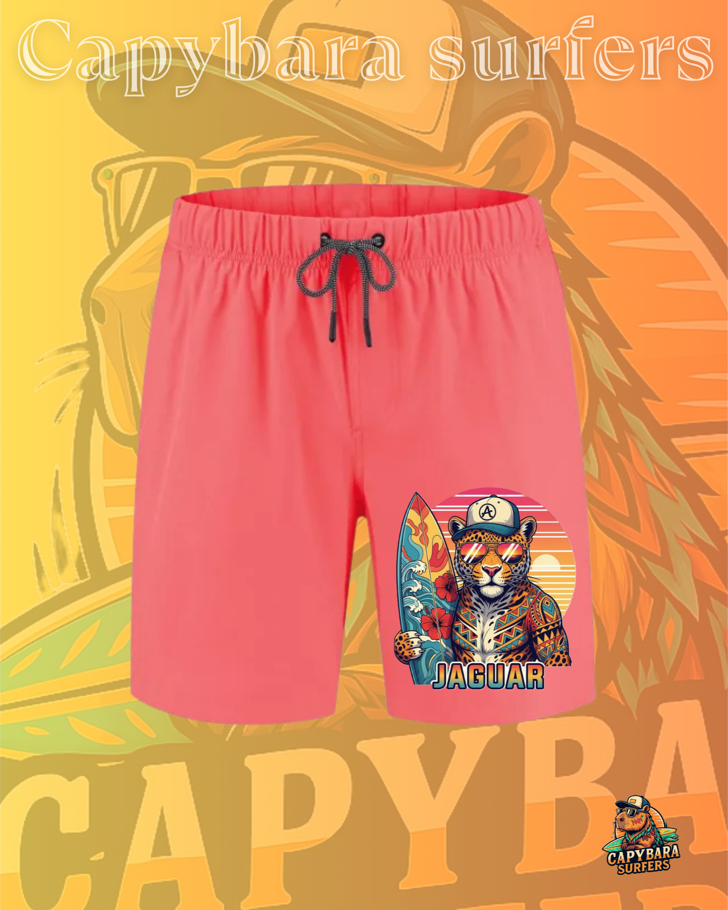 Costume Original Capybara Surfers ® - CORAL JAGUAR