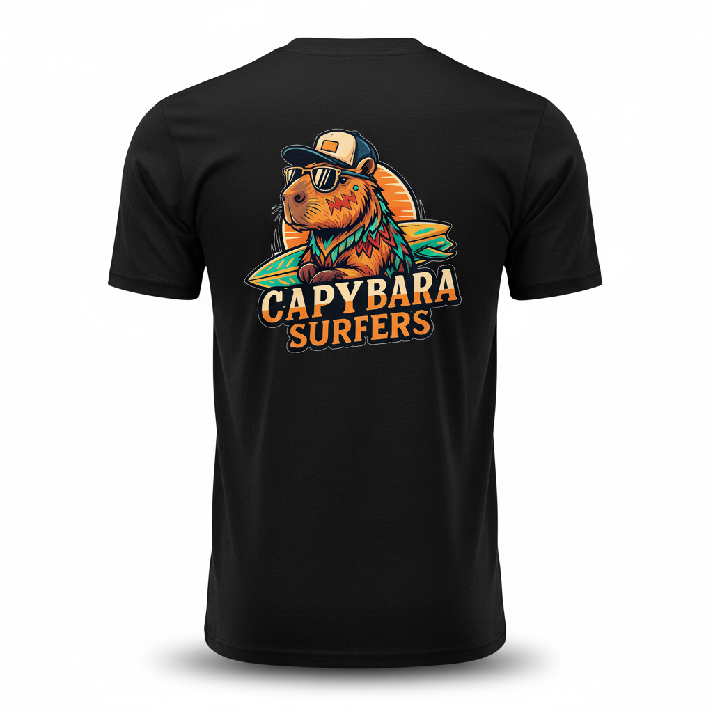 T-Shirt Original Capybara Surfers ® - LOGO