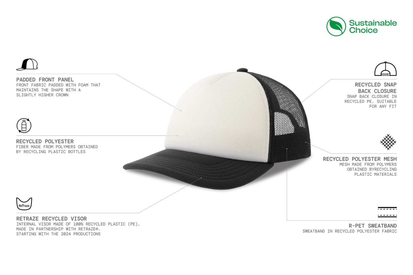 Cap KIDS Trucker Original Capybara Surfers ® - Bianco / Giallo