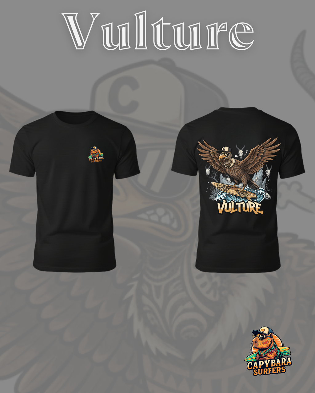 T-Shirt Original Capybara Surfers ® - VULTURE